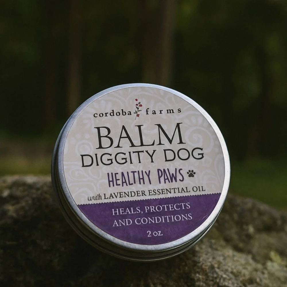 Cordoba Farms Balm Diggity Dog Healthy Paws 2 oz Tin | Natural Paw & Nose Balm